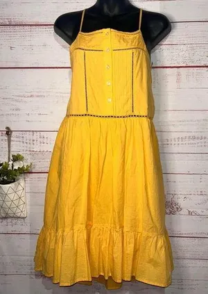 Coco & Jaimeson Yellow Cotton Sundress | Women’s Medium thumbnail 1