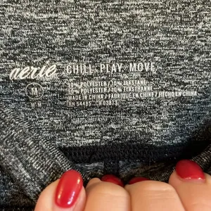 Aerie Chill. Play. Move. Seamless Heather Gray Leggings‎ thumbnail 3
