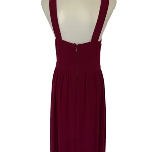Lulus Large Maroon Bridesmaid Maxi Dress‎ Formal Evening Gown thumbnail 6