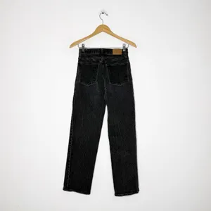 Madewell The Perfect Vintage Wide Leg Jeans 25 Black Acid Wash thumbnail 3