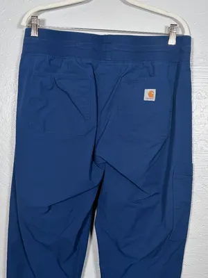 Carhartt Force Women L Navy Blue Essential Jogger Scrub Pants Medical Nurse thumbnail 6