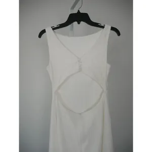 Lulu's White Lace Boat Neck Cutout Back Maxi Dress XS thumbnail 7
