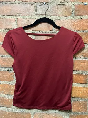 Red Backless Top thumbnail 1