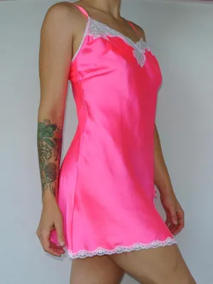 Victoria's Secret Satin & Lace Trim Slip Dress Chemise Sexy Nightgown Size S thumbnail 7