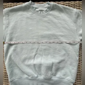 Aritzia Terry Sweatfleece Perfect Crew Sweatshirt‎ XS athleisure layered winter thumbnail 9
