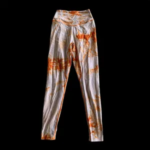 Balance Athletica Orange/White Tie Dye High Waisted Vitality Leggings thumbnail 3