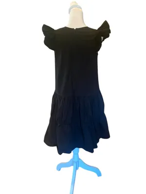 Pomander Place by Tuckernuck Black Corrine Flutter Sleeve Mini Dress Women Small thumbnail 4