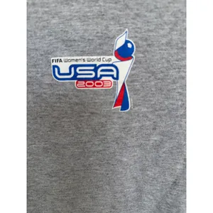 Vintage FIFA WORLD Cup Adidas XL USA Women's 2003 Long Sleeve T-Shirt Gray thumbnail 5