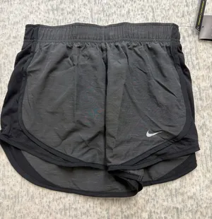 Nike Womens Dri-FIT Running‎ Shorts Charcoal Grey Space Dye DB4487-083 XS NWT thumbnail 1