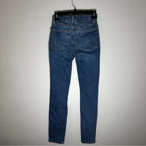 Good American Power Stretch Pull On Skinny Jeans Womens‎ Size Small Indigo Blue thumbnail 3
