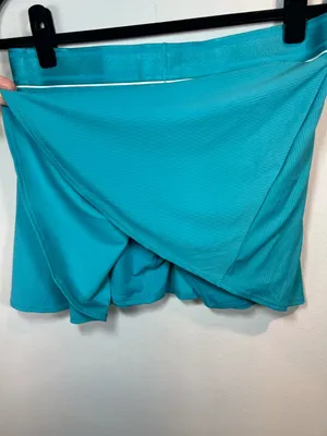Nike Court Flouncy Tennis Skirt Skort Teal Blue Dri-Fit Shorts Lined Golf NEW XL thumbnail 11
