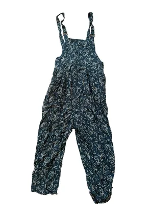 MAEVE Blue Anthropologie Patterned Overalls Sz Medium NEW NWOT thumbnail 5