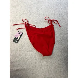 Wild Fable Womens Red Extra High Leg Cheeky Side Tie‎ Bikini Bottom Size M 8-10. thumbnail 2