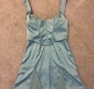 Oh Polly Light Blue Corset Mini Dress thumbnail 3