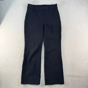 Quince S Straight Leg Ultra-Stretch Ponte Pants Navy Blue Officecore High Rise thumbnail 3