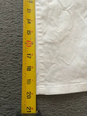 LOFT White Cropped Capris with Triple-Button Waist thumbnail 6