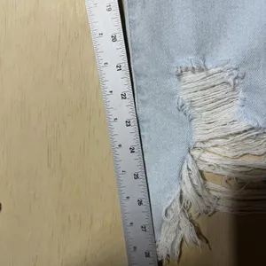 7 For All Mankind‎ High Waist Slim Kick Jeans Women's 27 Distressed Raw Hem thumbnail 5