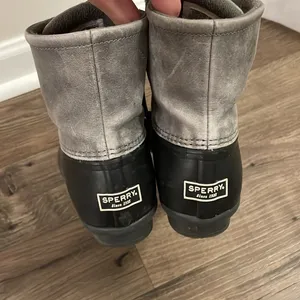 SPERRY Saltwater Duck Boots Lace Up Waterproof Rain Winter Boots #1276 thumbnail 5