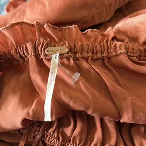 NWOT Free People cassidy romper in rust Orange Velvet Small thumbnail 8