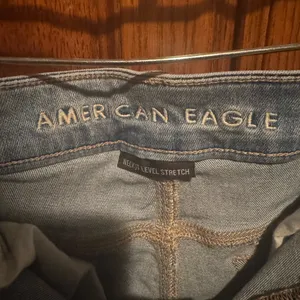 American Eagle Outfitters Light Blue Distressed Jean Shorts thumbnail 5