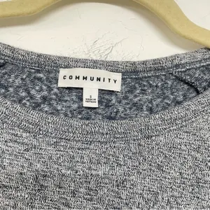 Aritzia Community Blue Crew Neck Long Sleeve Pullover Sweater Womens S Speckled thumbnail 7