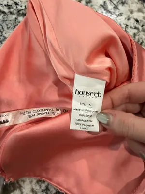 House of CB COSTANZA Bright Peach Maxi Dress Small thumbnail 11