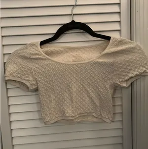 Free People Cream Popcorn Croptop thumbnail 2