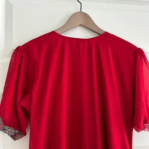 Indian Dress Partywear Red Blue Size XXL thumbnail 11