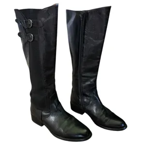 Miz Mooz Chaminade Black Leather Knee High Riding Boots Size 7.5 thumbnail 2