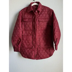 Evaless Jacket Women's Small Lightweight Quilted Puffer Coat Dark Red Cozy NEW thumbnail 4