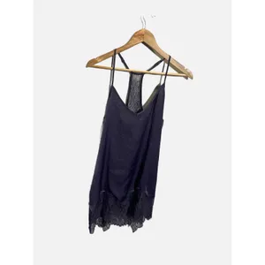 In Bloom by Jonquil Camisole Women Small Purple Lace Trim Racerback Tank Top thumbnail 3