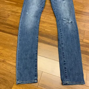 Abercrombie & Fitch Distressed Denim‎ Jeans Womens 2 Embellished Pockets Skinny thumbnail 3