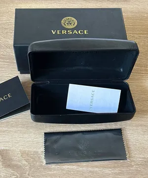 EMPTY Versace Black Sunglass Protective Case AND EMPTY box thumbnail 1
