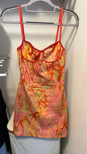 Zara Pattern Dress thumbnail 1