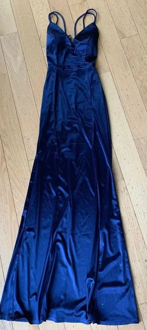 Windsor Navy Blue Dress thumbnail 4