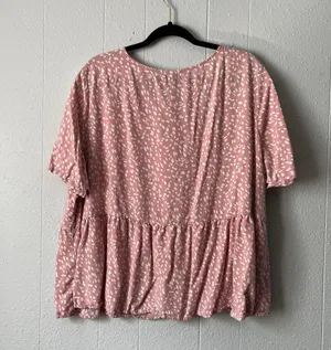 Dip Womens Top 3X Ruffle Hem Lightweight Relaxed Fairy Cottagecore Feminine thumbnail 6