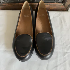 Dansko Nastacia Loafers Shoes Womens Sz‎ 9.5-10 US 40 EU Nappa Black Leather thumbnail 3