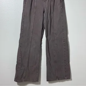 Cotton On Women Seam Wide Leg Dark Brown‎ Baggy Jeans Size 26 thumbnail 4
