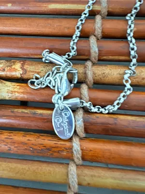 Origami Owl Black Faceted Drop Pendant on Silver-Tone Chain 24”-26” thumbnail 6