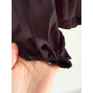 Madewell | NWT Tie Neck Blouse Black‎ Long Sleeve Top | Sz L thumbnail 4
