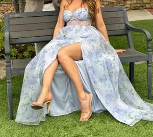 Lulus Floral wedding guest dress thumbnail 6