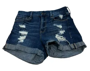 Aeropostale High Rise Blue Denim Midi Jeans Size 0 thumbnail 1