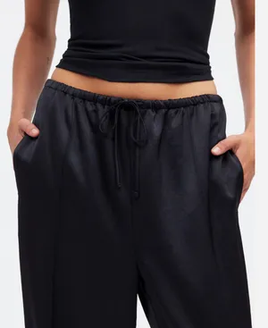 Black Satin Pants thumbnail 3