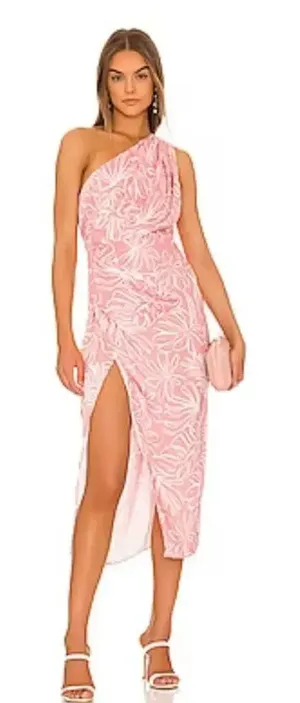 SAYLOR Emiliana Midi Dress in Bubblegum Pink size XS‎ NWT thumbnail 1
