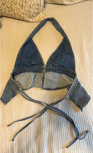 Princess Polly Sequoia Denim Top thumbnail 5