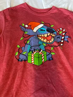 Stitch Christmas shirt thumbnail 4