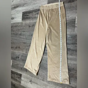 SKIMS Velour Wide Leg Pants in Honey thumbnail 7