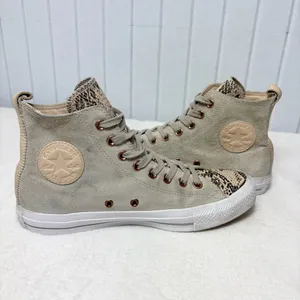 Converse Chuck Taylor All Star Loop Hi Top Papyrus Ivory Snake Size‎ 9 thumbnail 5