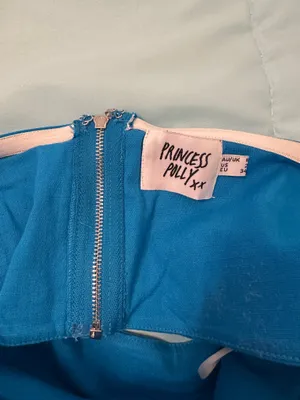 Princess Polly Blue Strapless Top and Matching Pants Set thumbnail 8