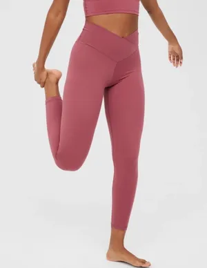 Aerie By Offline Brick Stone Real Me Crossover 7/8 Leggings Size XS Short thumbnail 6